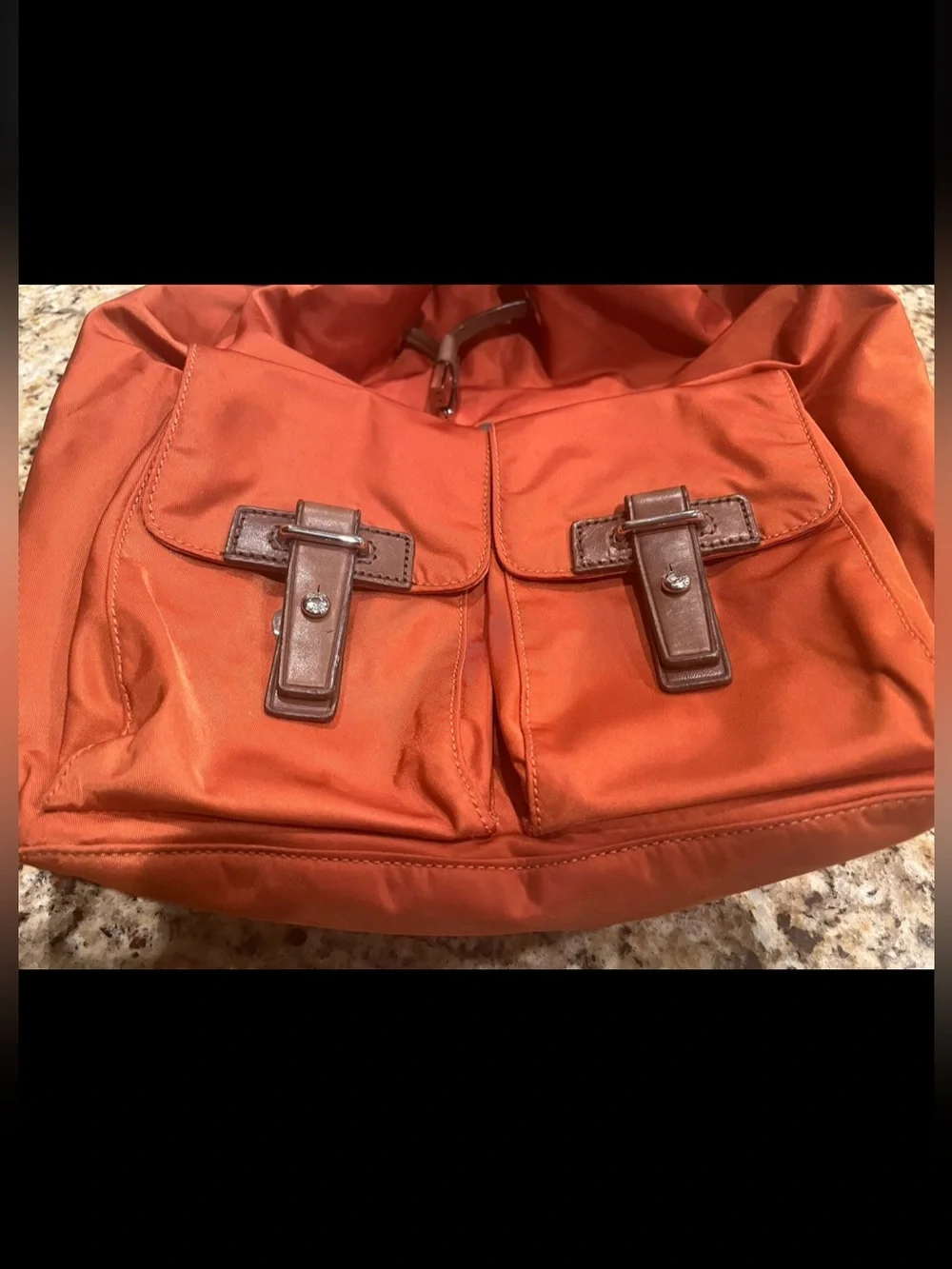 Tumi Voyageur Basel Backpack, Orange/brown ladies backpack
